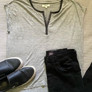 MOVING BDG High Rise Skinny Jeans w Ankle Rip